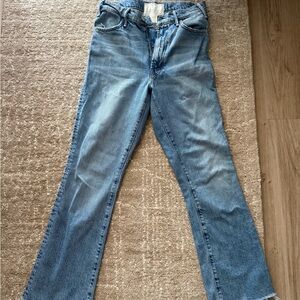 MOTHER Blue Boot Cut Jeans Versatile Everyday Style